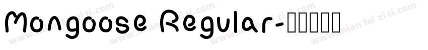 Mongoose Regular字体转换